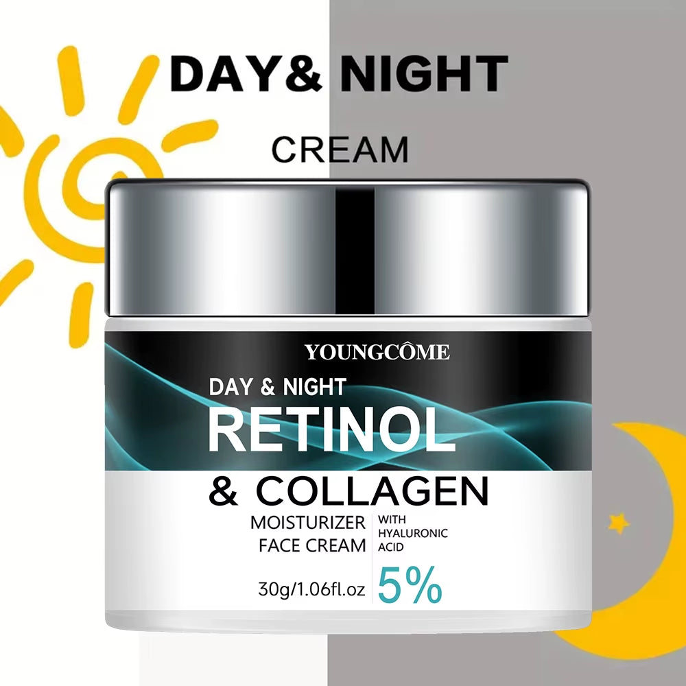 Revitalize Your Skin with Retinol Collagen Moisturizing Cream for Enhanced Elasticity and Radiance - Nourish, Brighten, and Improve Texture